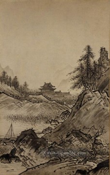Japanische Werke - Landschaft Sessho Toyo Japanisch
